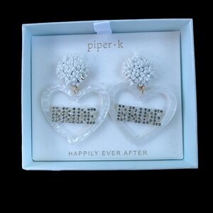 Piper K "Bride" earrings